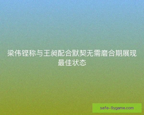 梁伟铿称与王昶配合默契无需磨合期展现最佳状态 梁伟铿称与王昶配合默契无需磨合期展现最佳状态